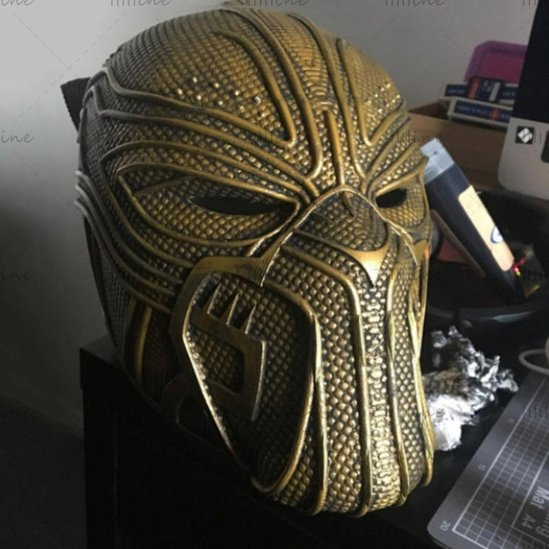 Casque et collier Killmonger du film Black Panther 2018