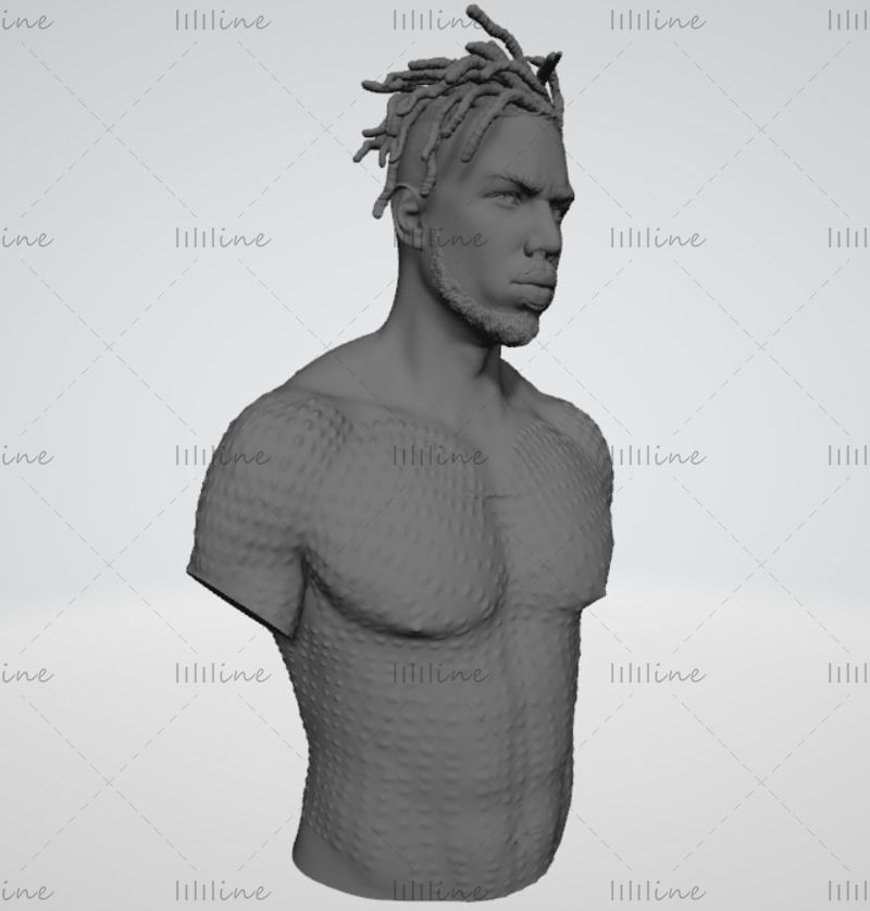 Killmonger Bust 3D print model