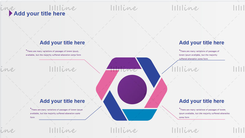 Dazzling theme simple ppt template