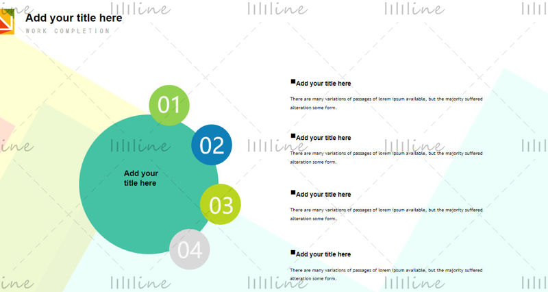 Light green theme simple ppt template