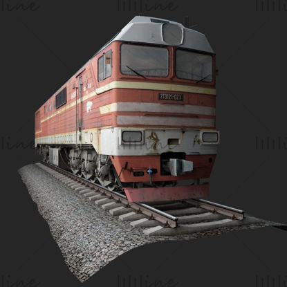 Tren model 3D