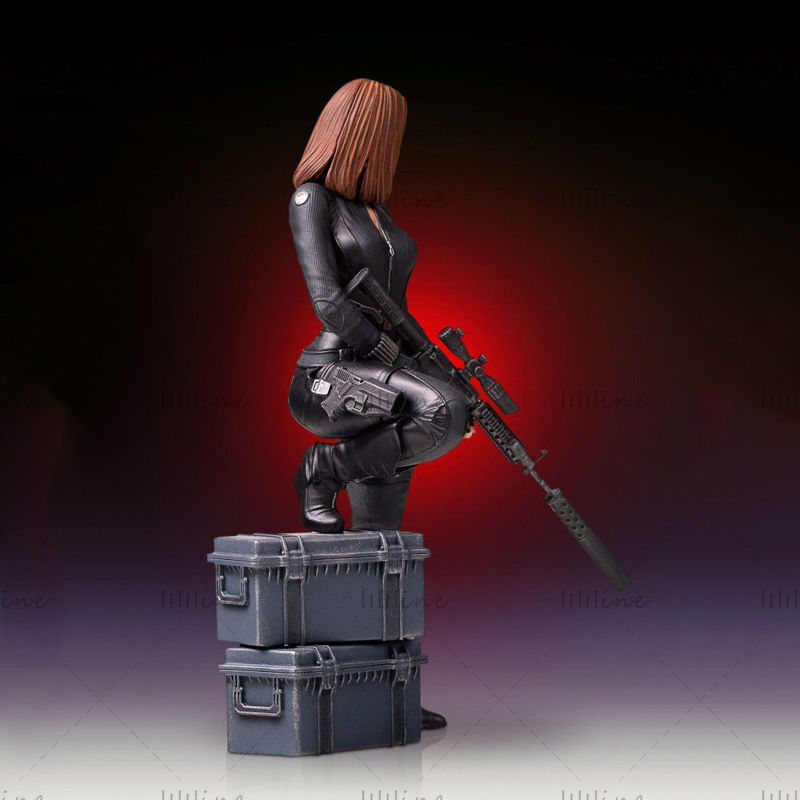 Black Widow 3D print model