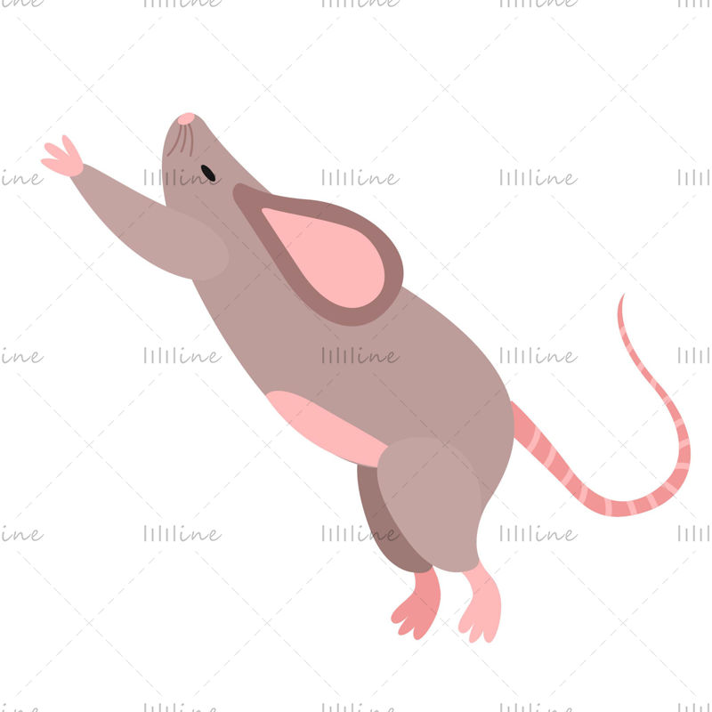 Cartoon mouse vector