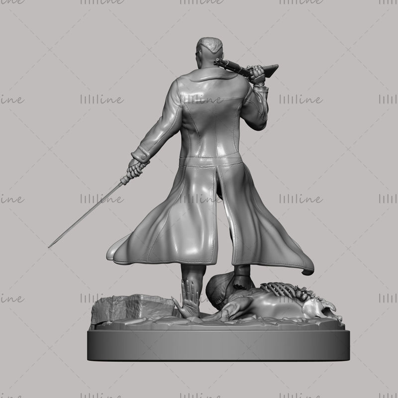 Blade Marvel Statue Modello 3D pronto per la stampa