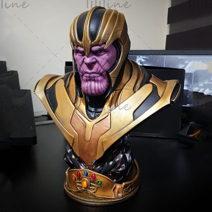 Nyomtatásra kész Thanos Bust 3D modell