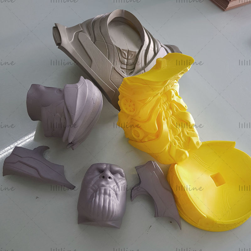 Nyomtatásra kész Thanos Bust 3D modell
