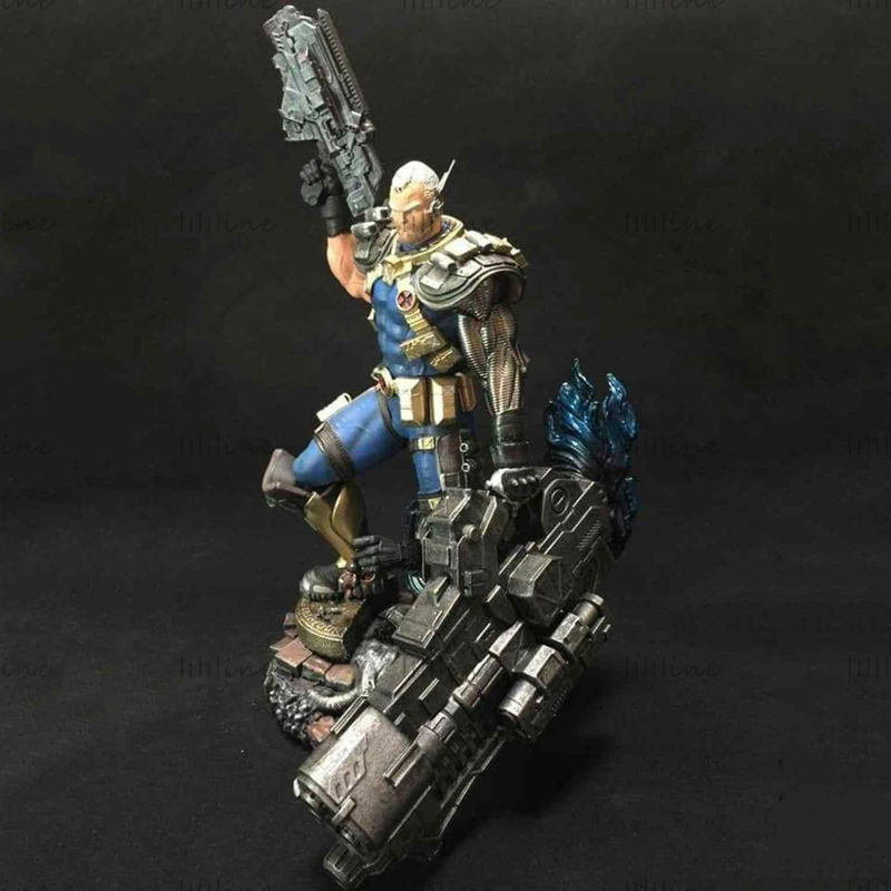 Marvel Cable Diorama 3D Model Ready to Print