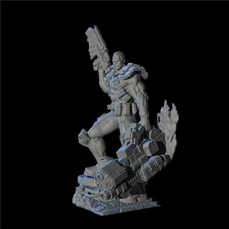 Marvel Cable Diorama 3D modell nyomtatásra készen