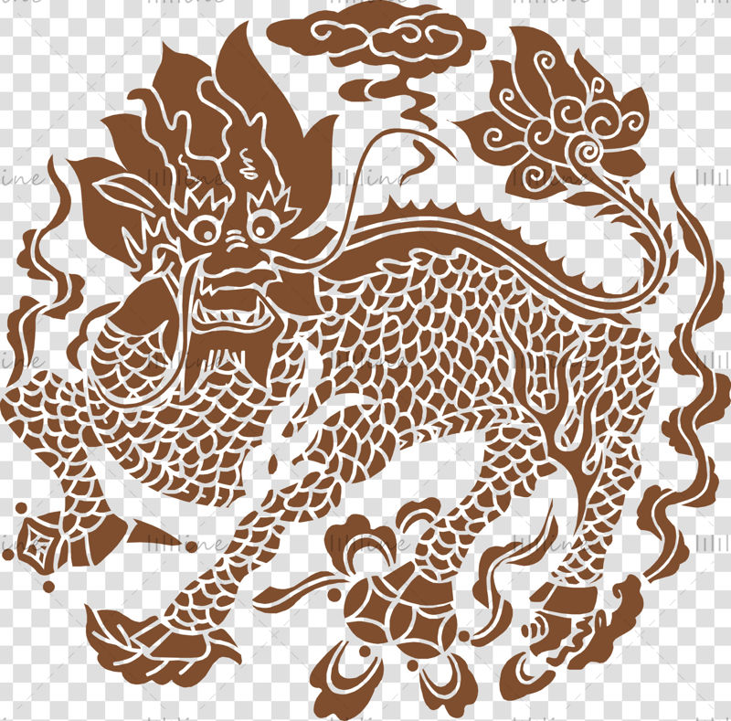 Image d'illustration PNG du dieu sacré de la bête sacrée de l'ancienne Chine orientale kylin