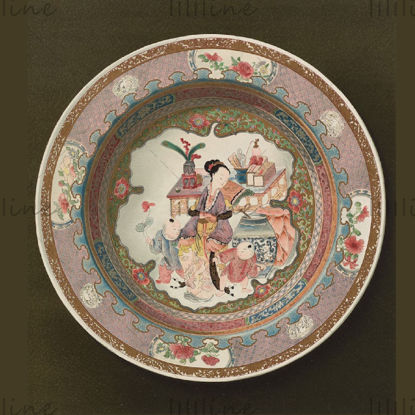 Oriental ceramic art Chinese style classical crafts painting reference pictures