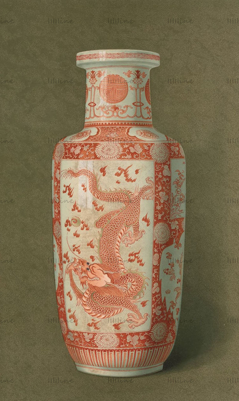 Восточное керамическое искусство Китайский стиль Классические ремесла Живопись эталонные изображения