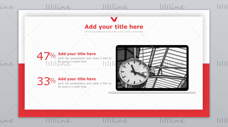 Light red social practice simple ppt template