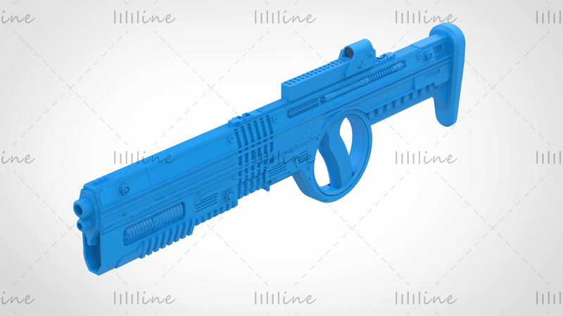 电影《自杀小队 2021》中的 Bloodsport 步枪 3D 打印模型