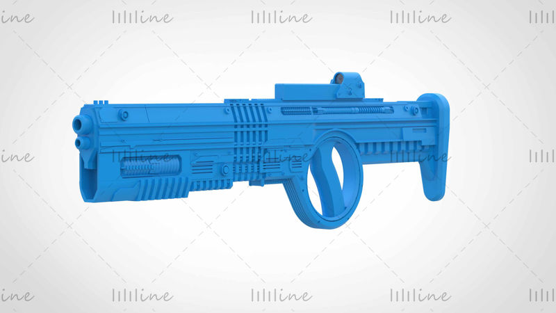 电影《自杀小队 2021》中的 Bloodsport 步枪 3D 打印模型