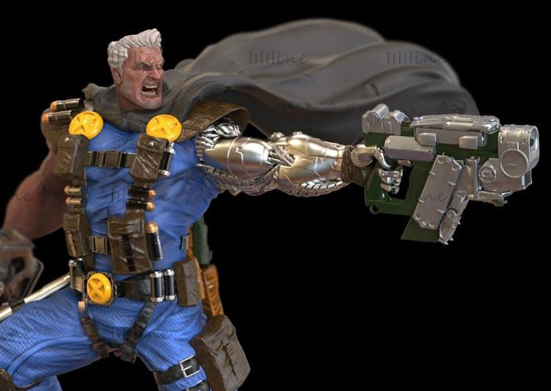 Cable Marvel 3D Model Ready to Print