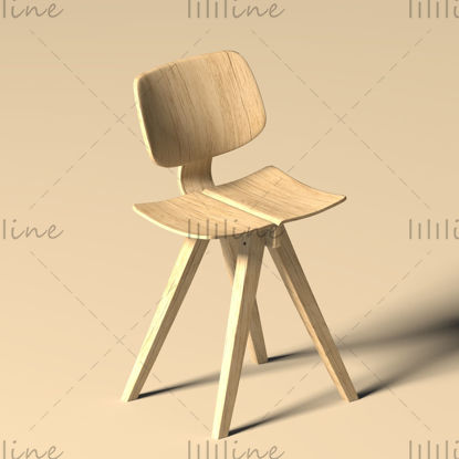 Model 3d de design de scaun cu formă specială