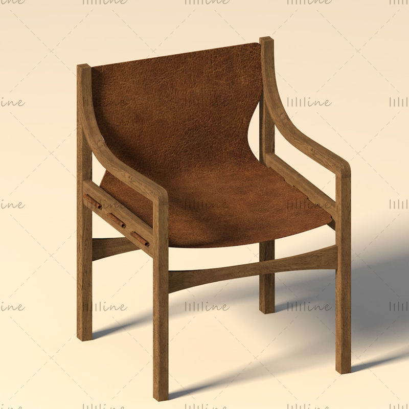 Leather chair 3d model