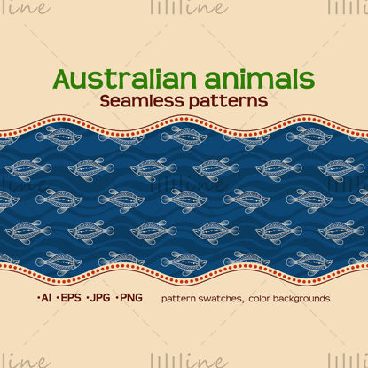 Modele australiene fără sudură în 10 culori cu animale