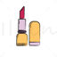 Lipstick digital doodle illustration