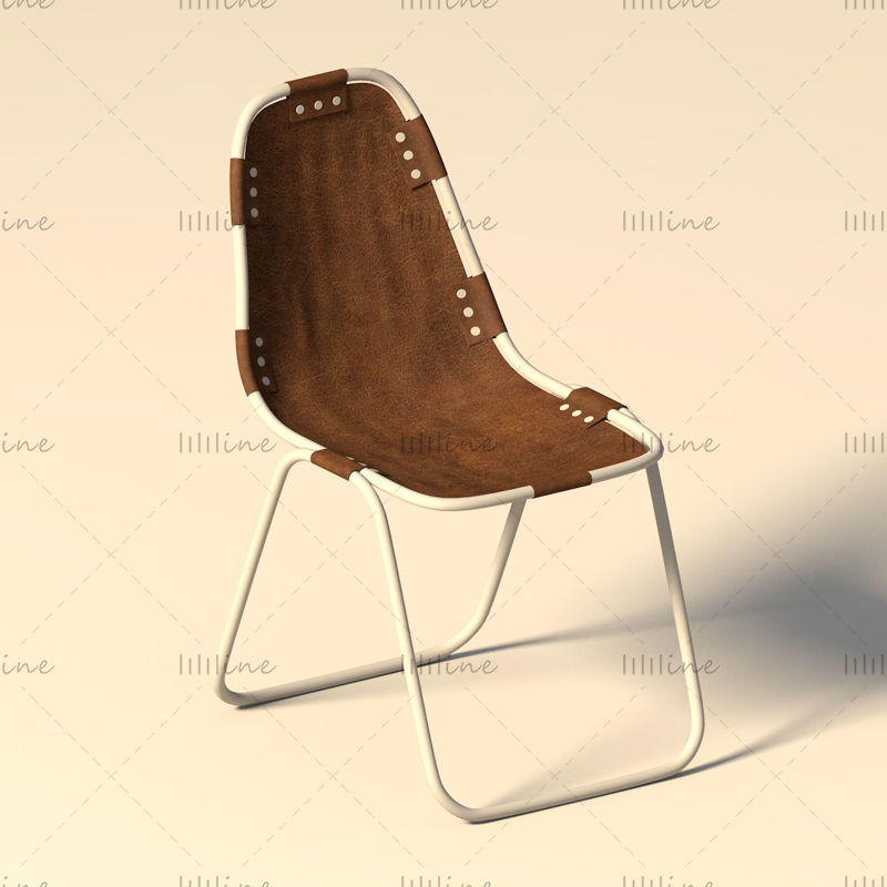Leather recliner 3d model