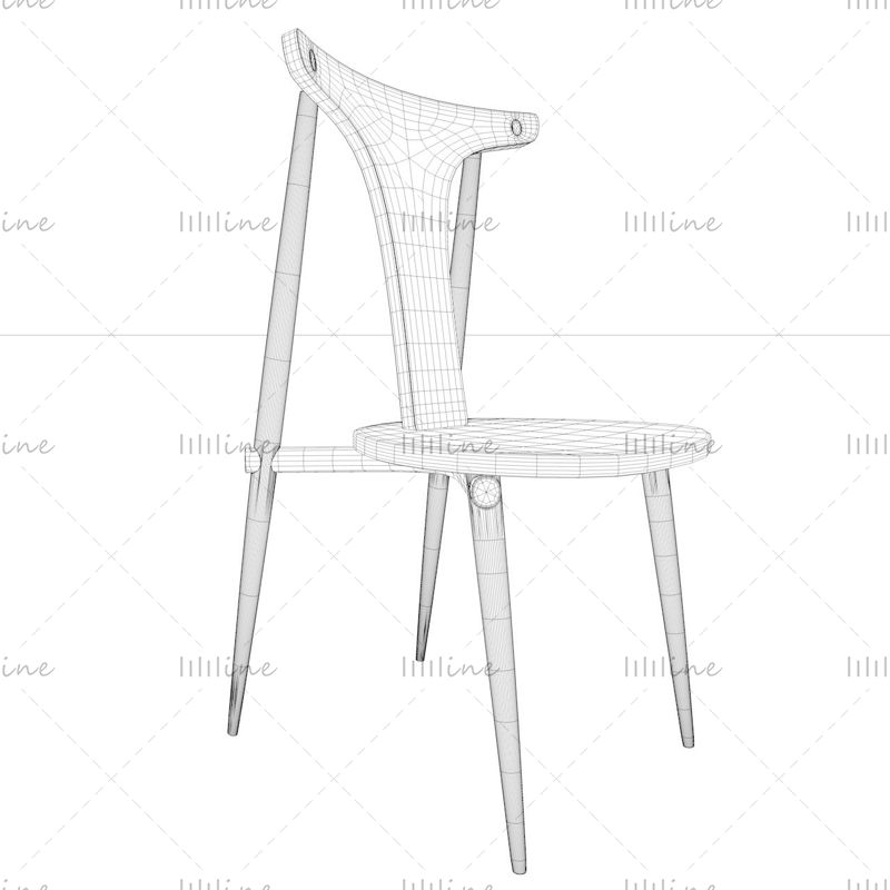 Fashion designed chair 3d model