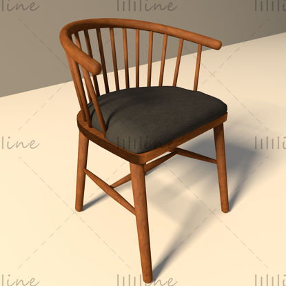 Model 3d scaun stil vechi