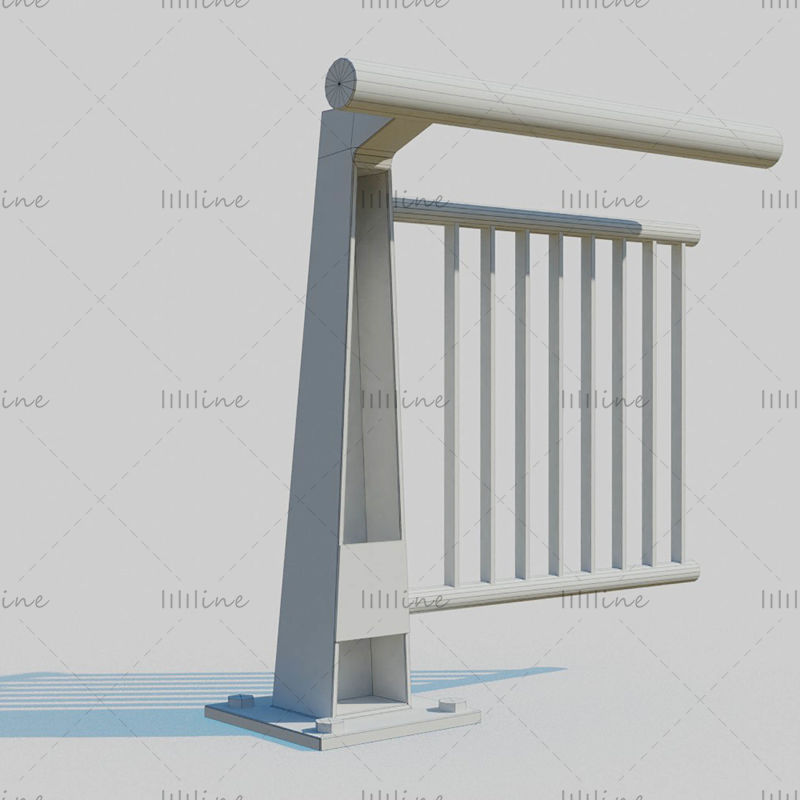 Bridge Barrier 3D modell