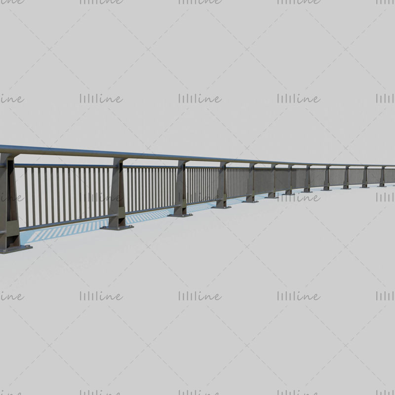 Bridge Barrier 3D modell