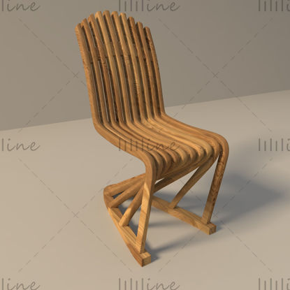 Stylized design chair 3d model