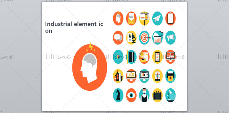 Witte zakelijke dagelijkse vector pictogram ppt-formaat combinatie pptx-formaat