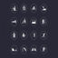 Life black elements vector icon ppt format combination pptx format