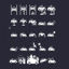 Gray vehicle repair daily vector icon ppt format combination pptx format