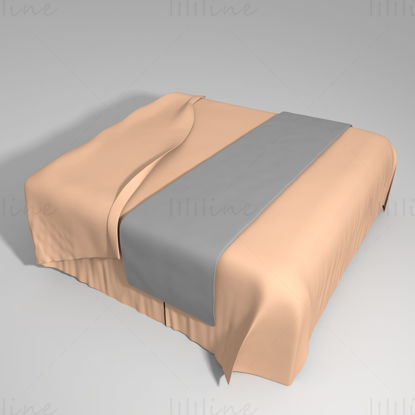 Bed sheet 3d model