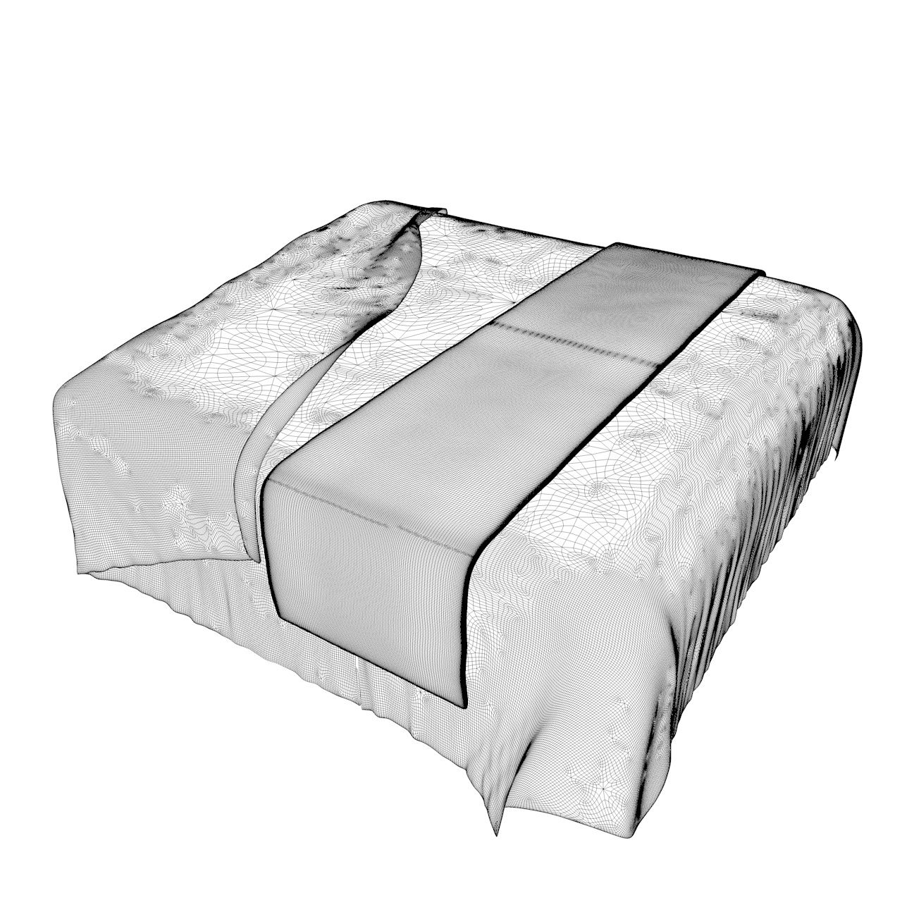 Bed Sheet 3d Model 2401