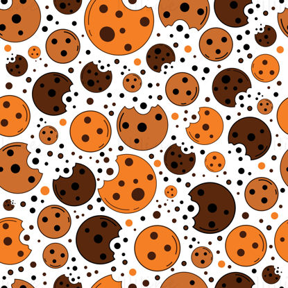 Cookies pattern vector