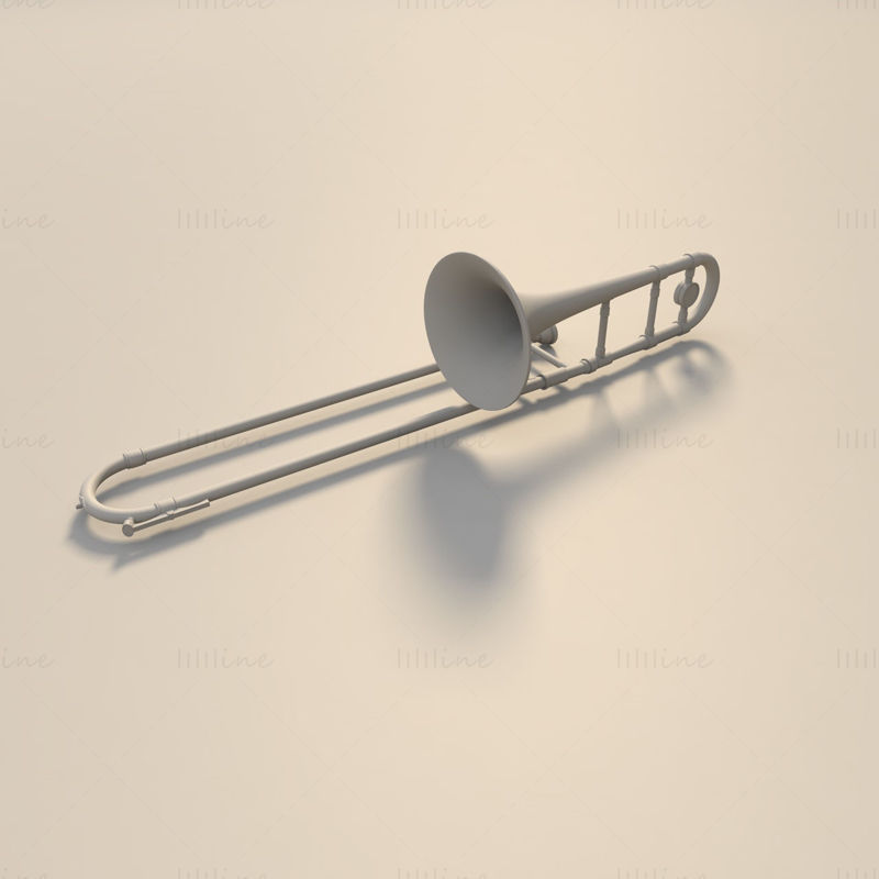 Model 3d de trombon