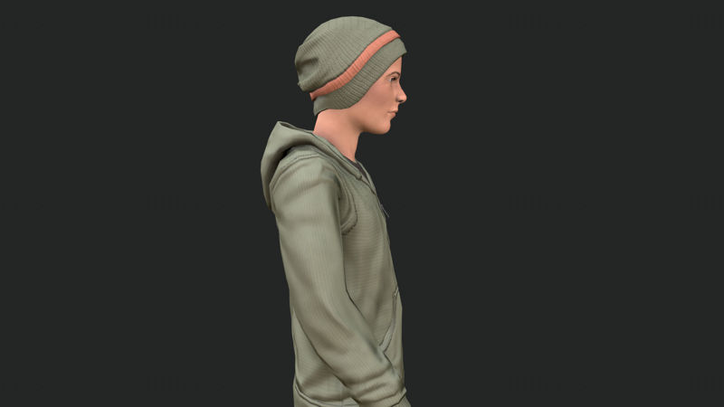 Cool Boy - 3D model postavy připravené na hru