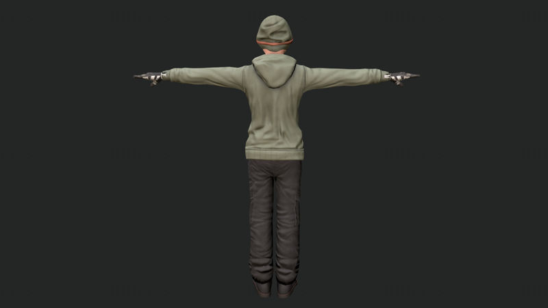 Cool Boy - Modèle 3d de personnage prêt pour le jeu