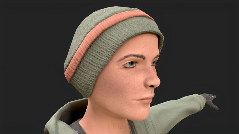 Cool Boy - Modelo 3d de personaje listo para jugar