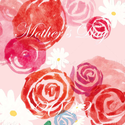 Rose flowers for lover illustration