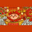 lantern festival god of wealth poster material
