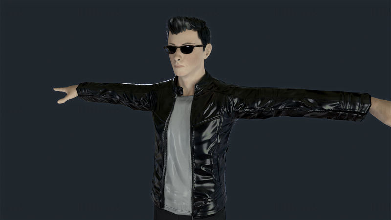 Jz ügynök – 3D-s karakteres modell