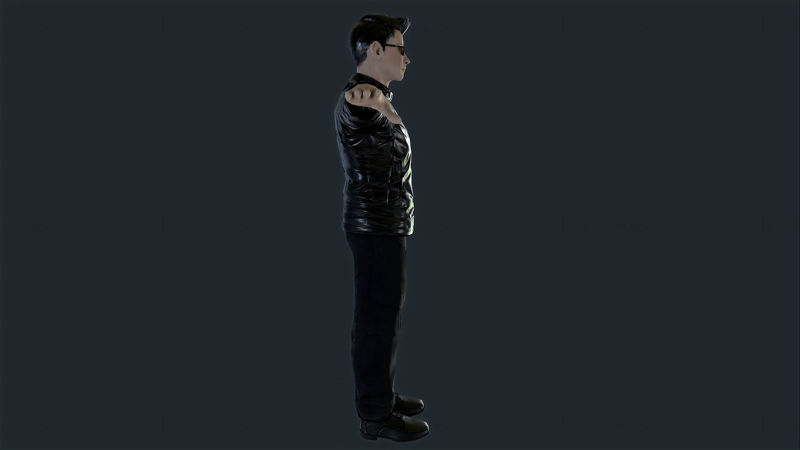 Agent Jz - Model trucat 3D de caractere