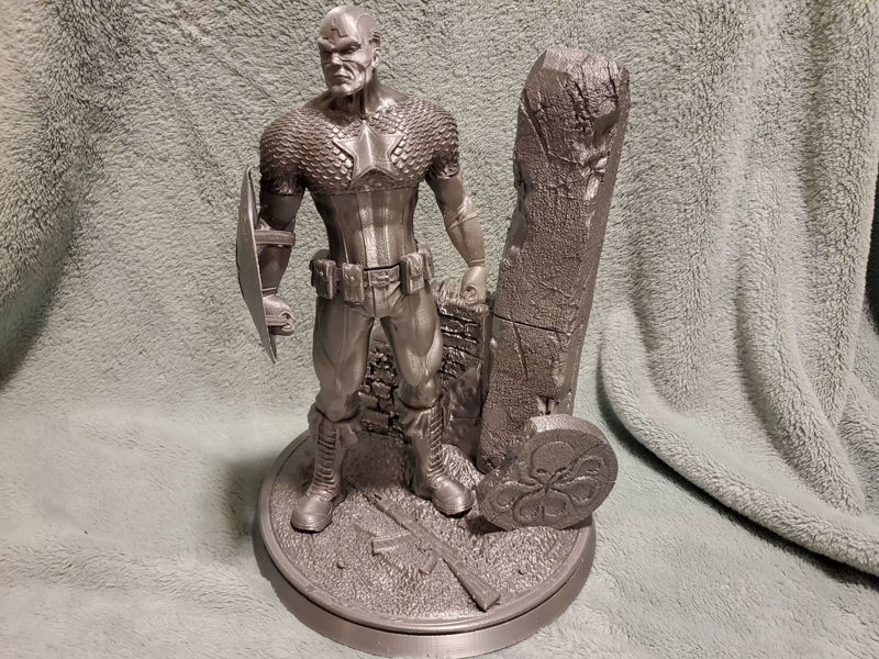 Captain America Statues Modello di stampa 3D STL