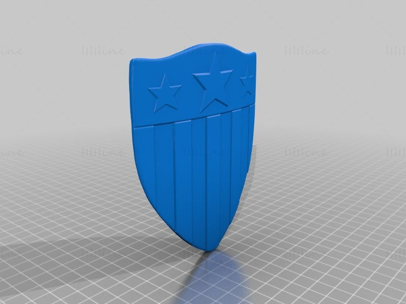 Modello di stampa 3D del busto di Capitan America STL