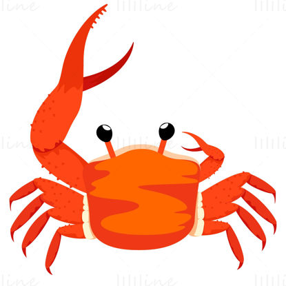 Cartoon Fiddler Crab Vector