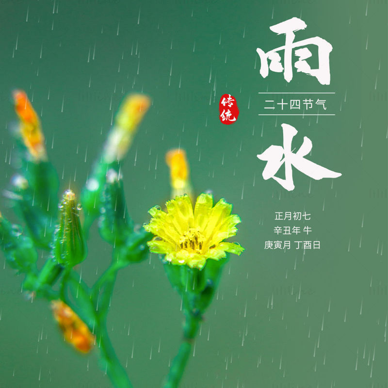 rainy season poster illustration background