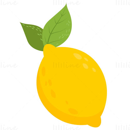 Cartoon lemon vector