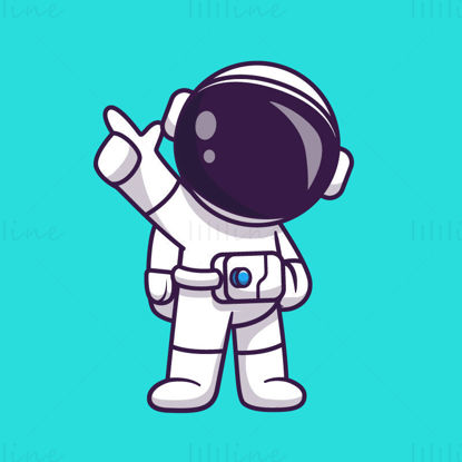 Cartoon Character Astronaut EPS