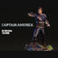 Captain America hi polygon Texture STL FBX OBJ 3D Print Model